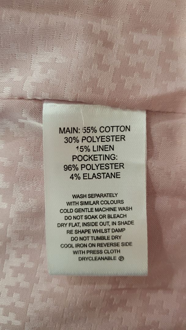 Loughlin Pale Pink Linen Blend Blazer (8-10)