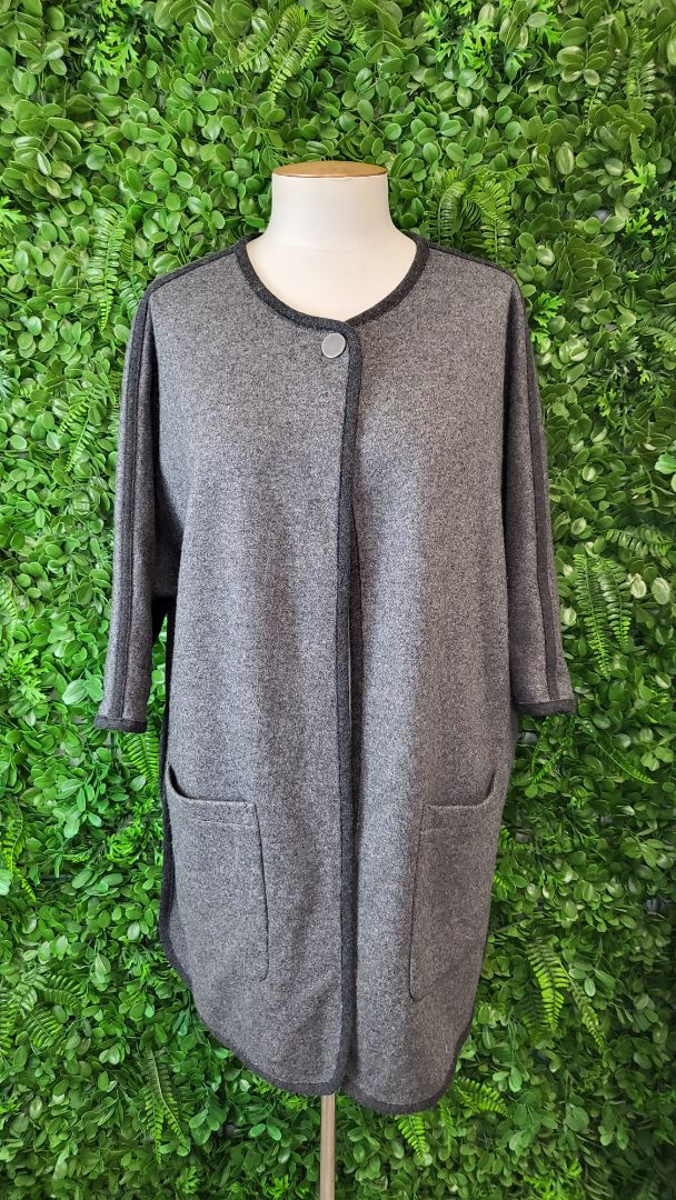 Mirrus Gray Wool Blend Over Coat S/M