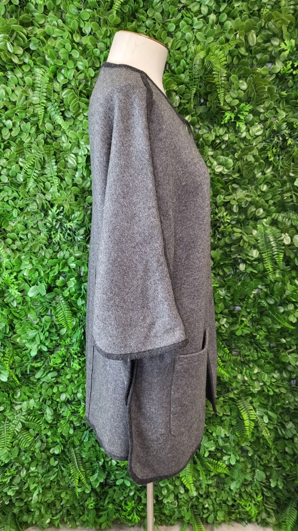 Mirrus Gray Wool Blend Over Coat S/M