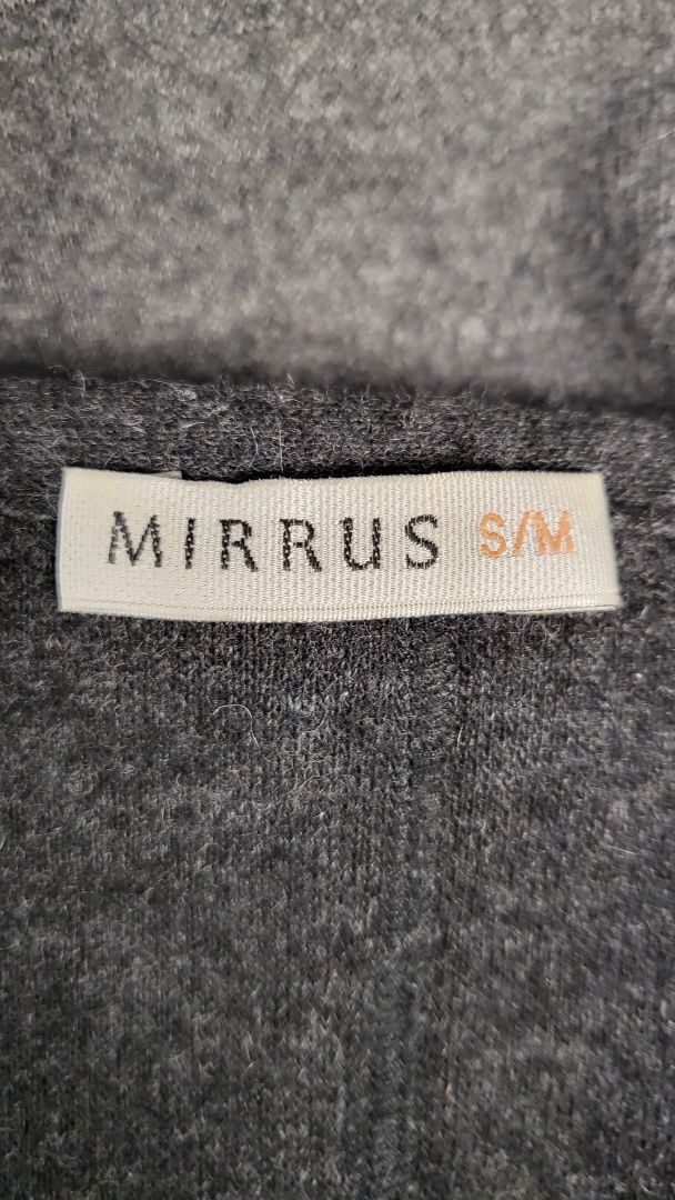 Mirrus Gray Wool Blend Over Coat S/M