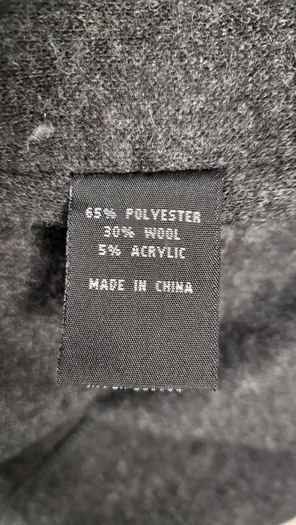 Mirrus Gray Wool Blend Over Coat S/M