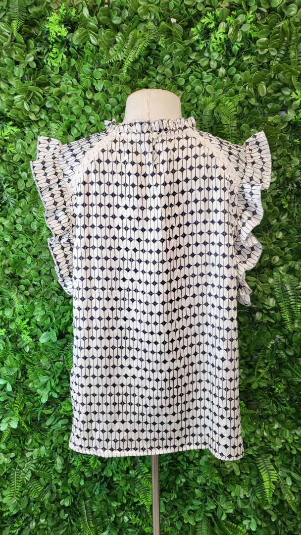 Drama The Label Print Valley Top BNWT (14)