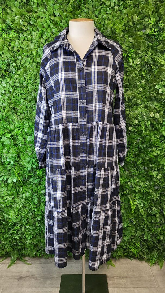 Drama The Label Check Shirt Dress (10)