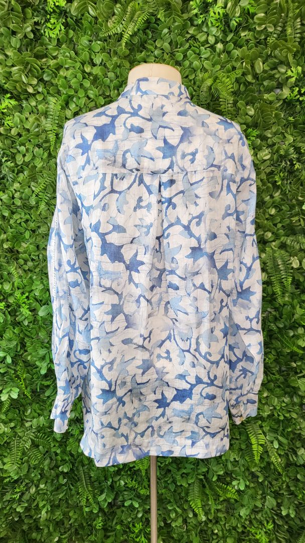 Loughlin Blue Pattern Blouse (12-14)