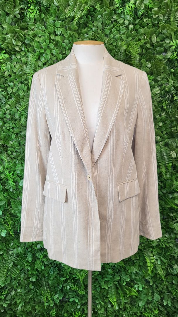 Loughlin Oat Linen Blend Blazer (10)