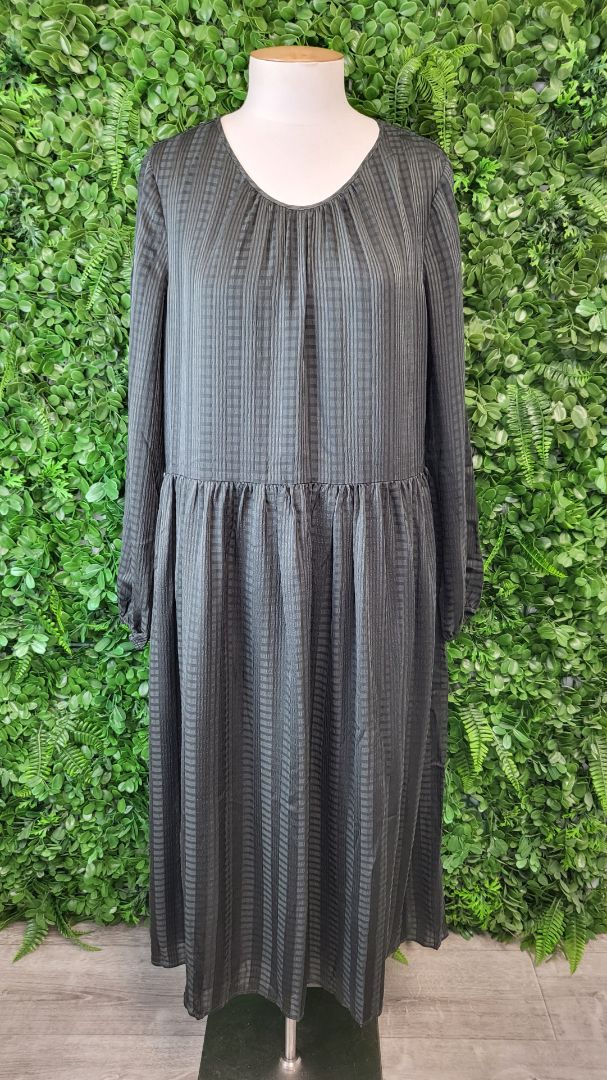 Drama The Label Dark Olive Green Long Sleeve Dress (12)
