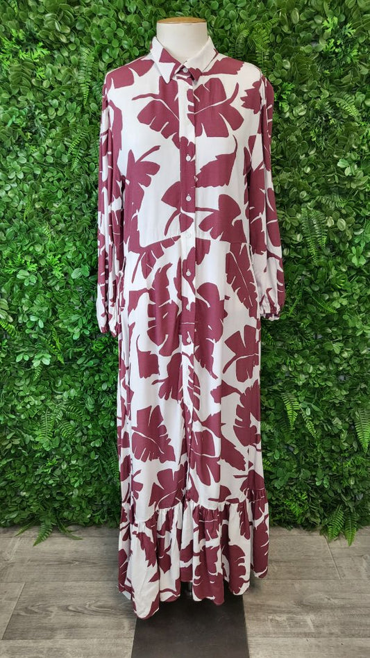 Zara Floral Maxi Dress (10-12)