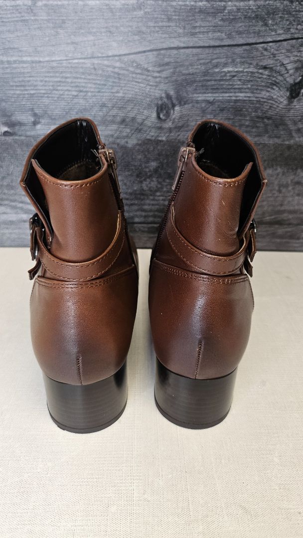 Gabor Chestnut Leather Boots (38)