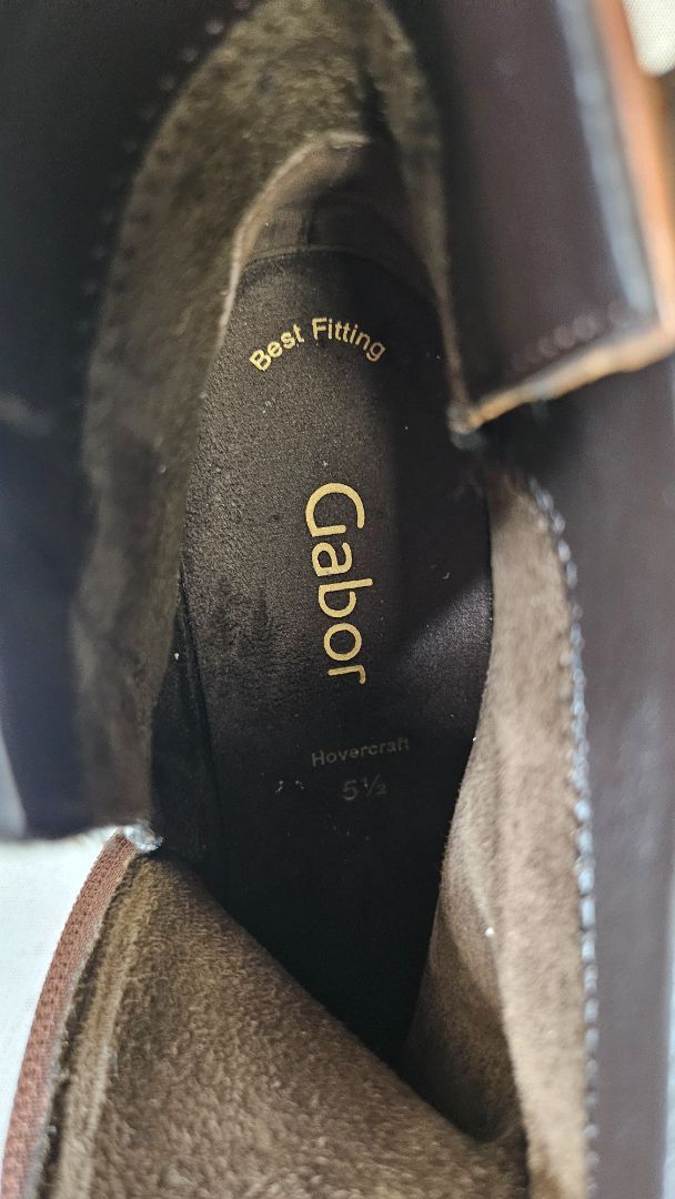 Gabor Chestnut Leather Boots (38)