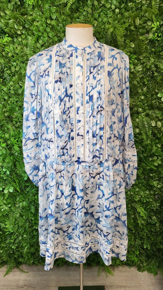 Loughlin Blue Linen Dress (14-16)