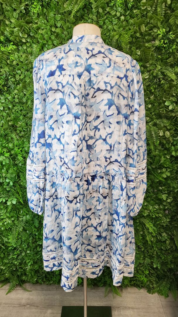 Loughlin Blue Linen Dress (14-16)