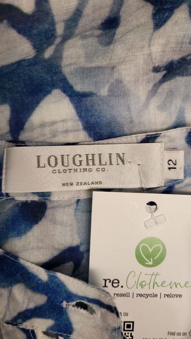 Loughlin Blue Linen Dress (14-16)