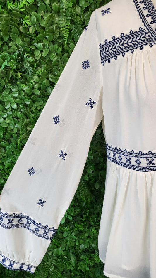 Aqua Cream Boho Top (12)
