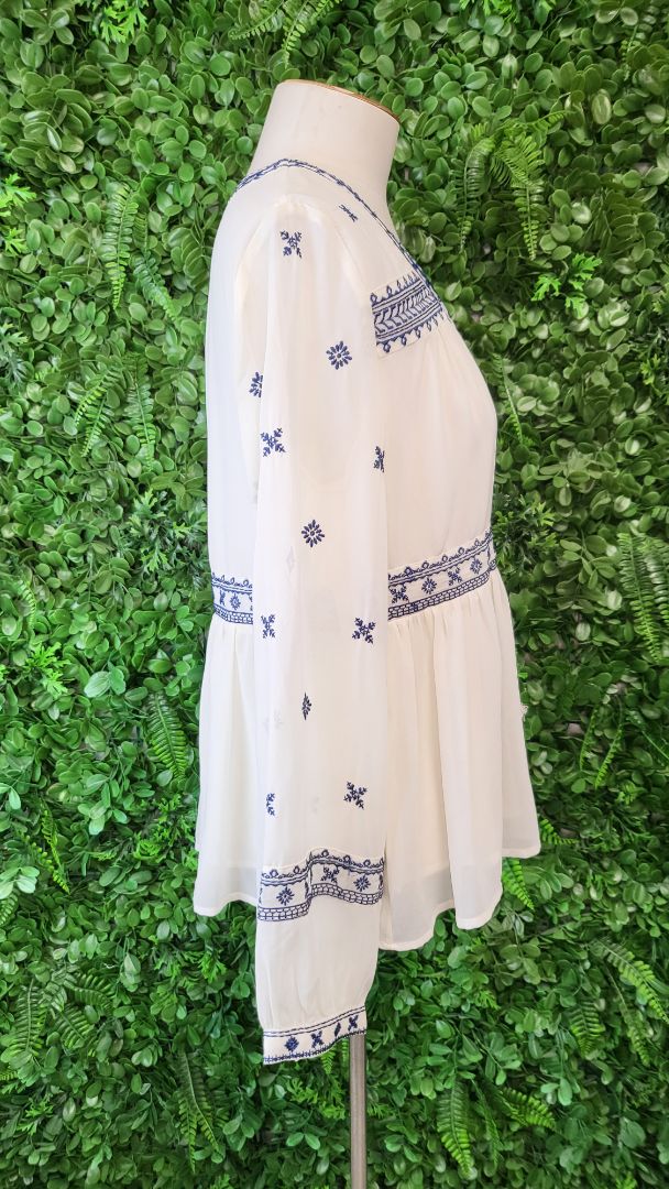 Aqua Cream Boho Top (12)