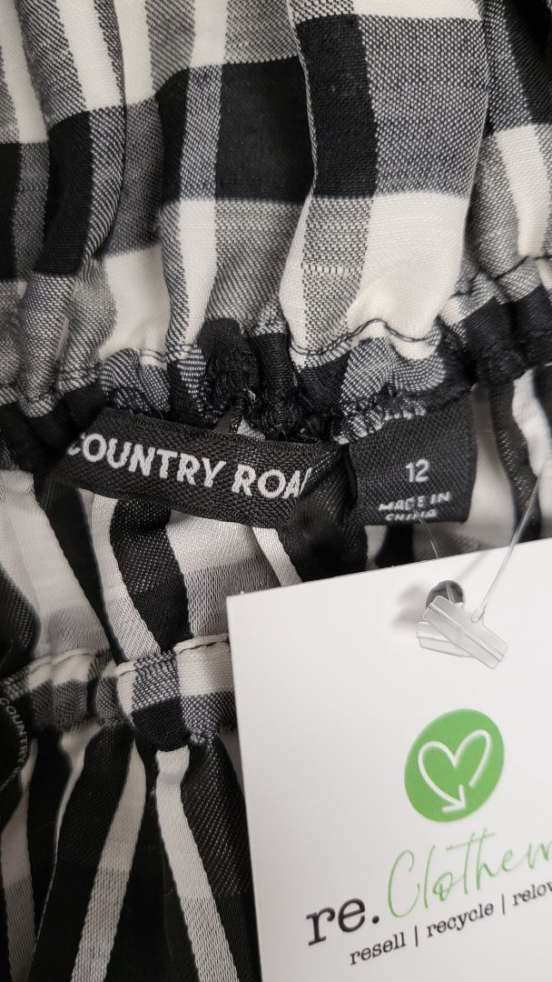 Country Road B/W Gingham Top (12)