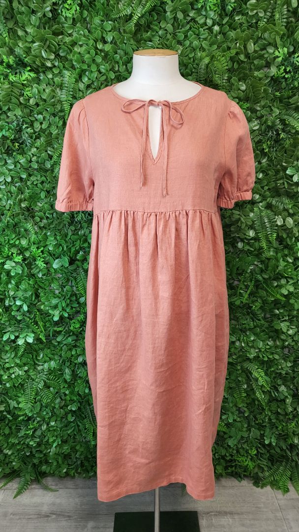 Swanndri Terracotta Linen Dress (8-10)