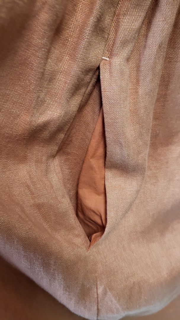 Swanndri Terracotta Linen Dress (8-10)