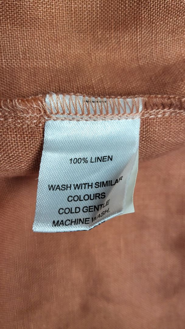 Swanndri Terracotta Linen Dress (8-10)