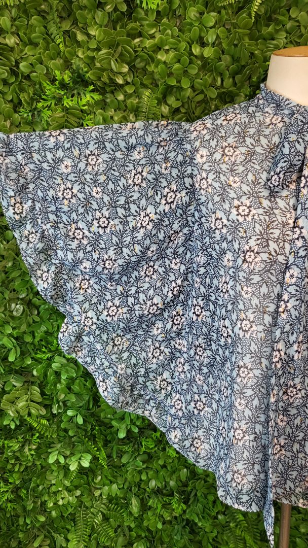 River Island Blue Floral Top (10)