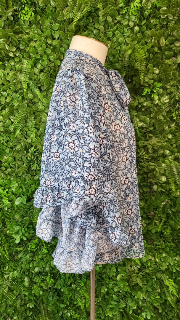 River Island Blue Floral Top (10)