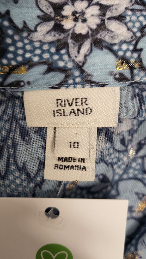River Island Blue Floral Top (10)