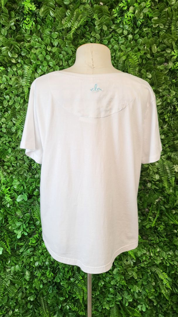 Elm White Gingham Cross Tee (12)