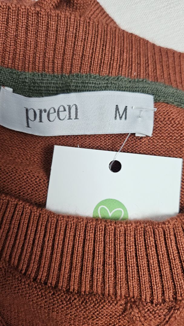 Preen Rust Cable Merino Vest (12-14)