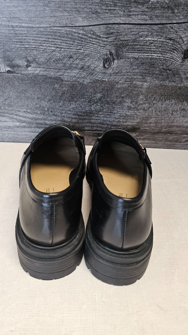 Isabella Anselmi Black Leather Loafer (39)