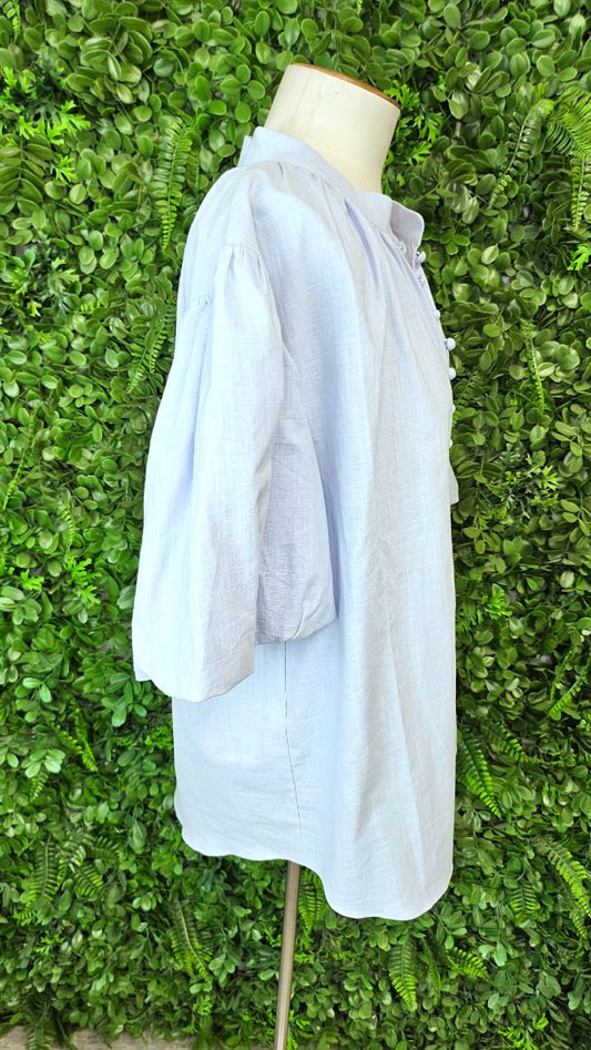 Drama The Label Blue Puff Top (14)