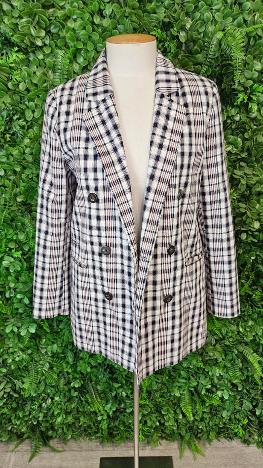 Pull & Bear Check Boyfriend Blazer (10)