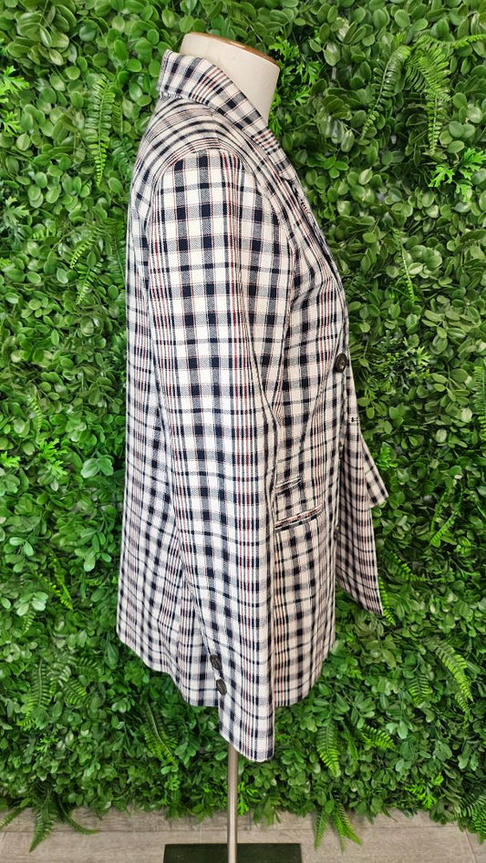 Pull & Bear Check Boyfriend Blazer (10)
