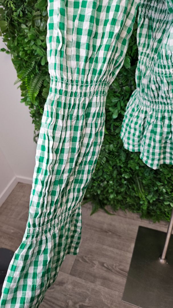 Next Gingham Shirred Top (18-20)