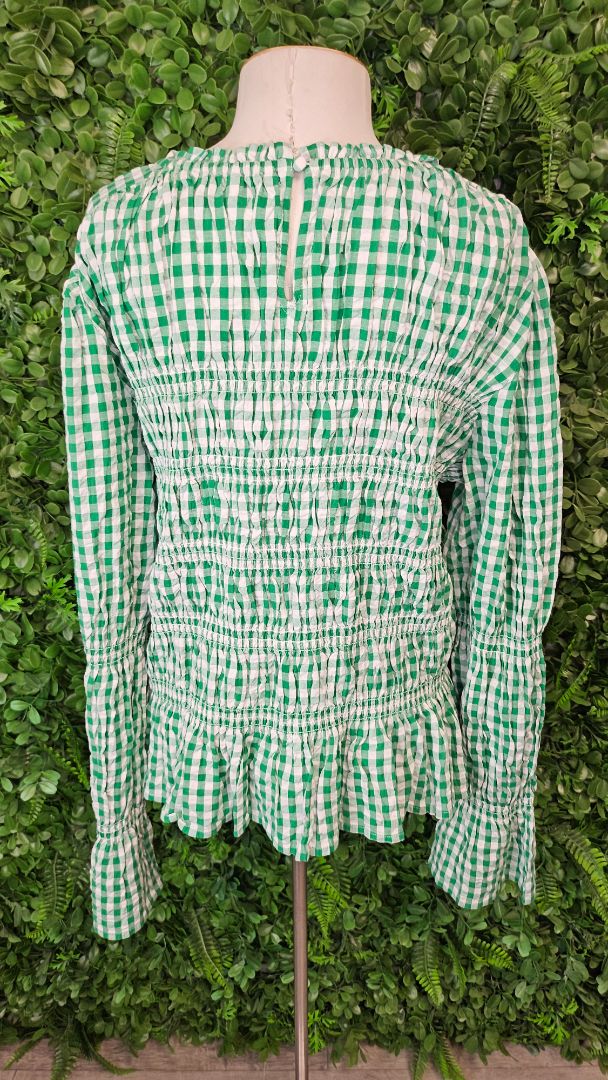 Next Gingham Shirred Top (18-20)