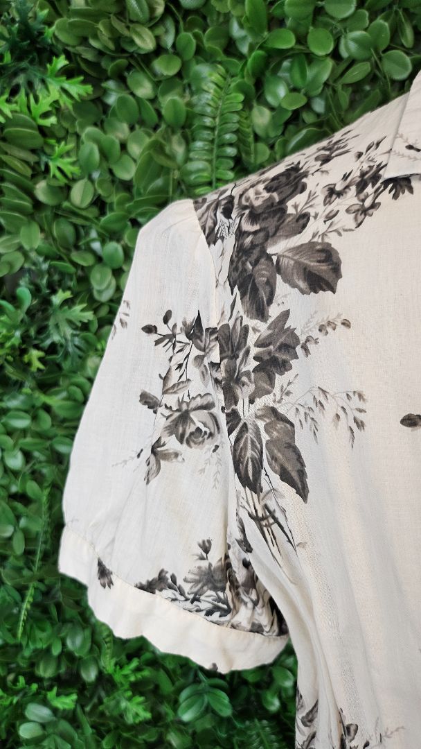 Liz Mitchell Cream Floral Dress (10-12)