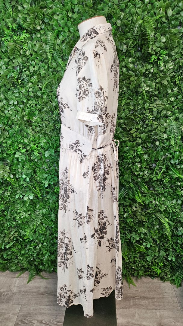 Liz Mitchell Cream Floral Dress (10-12)
