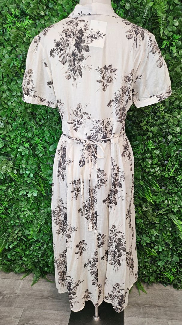 Liz Mitchell Cream Floral Dress (10-12)