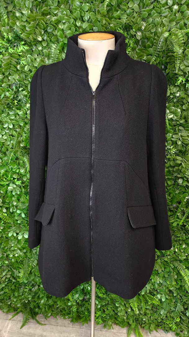 Cue Black Wool Coat (10)