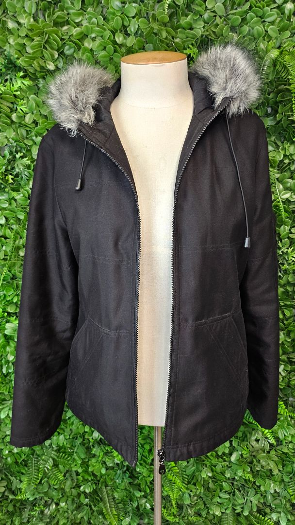Fdi Black Fur Trim Jacket (12)