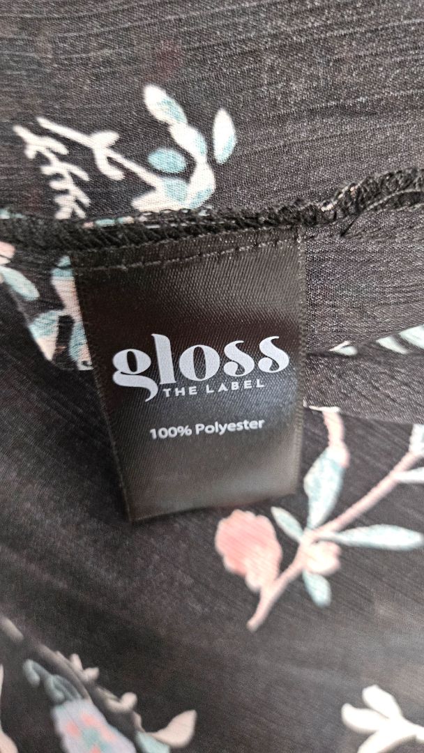 Gloss Black Floral Top (18)