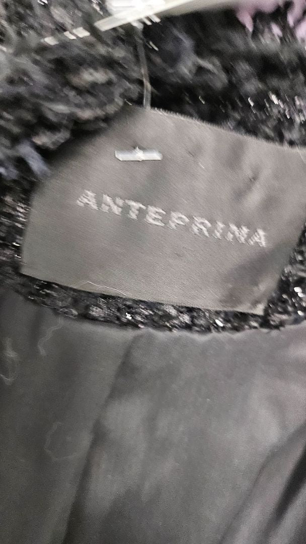 Anteprima Black Boucle Textured Jacket (10)