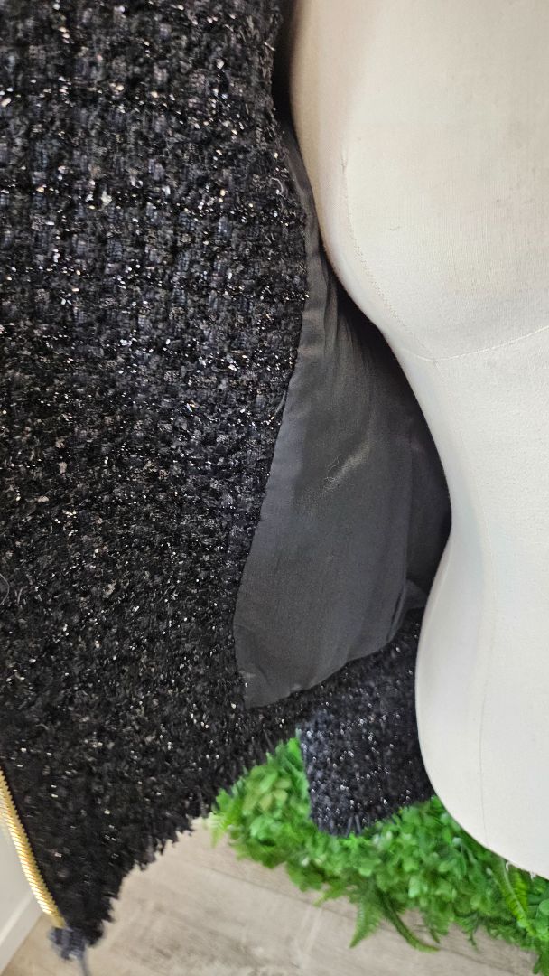 Anteprima Black Boucle Textured Jacket (10)