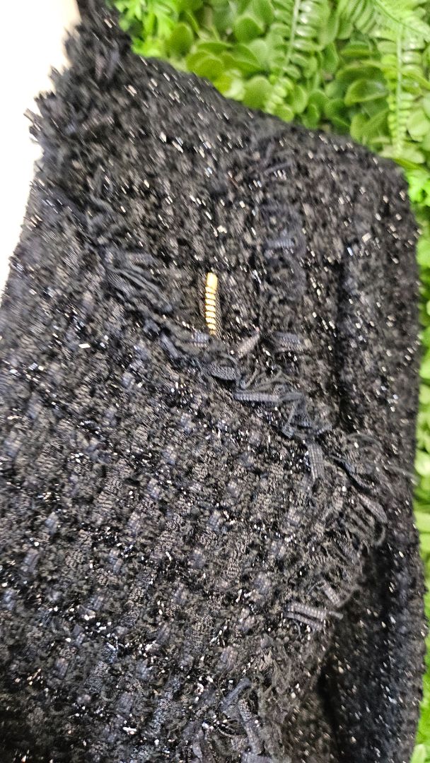 Anteprima Black Boucle Textured Jacket (10)