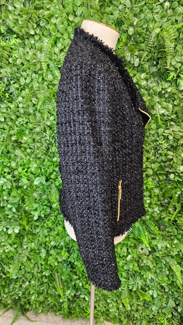 Anteprima Black Boucle Textured Jacket (10)