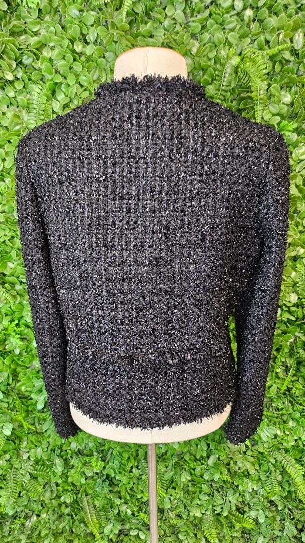 Anteprima Black Boucle Textured Jacket (10)