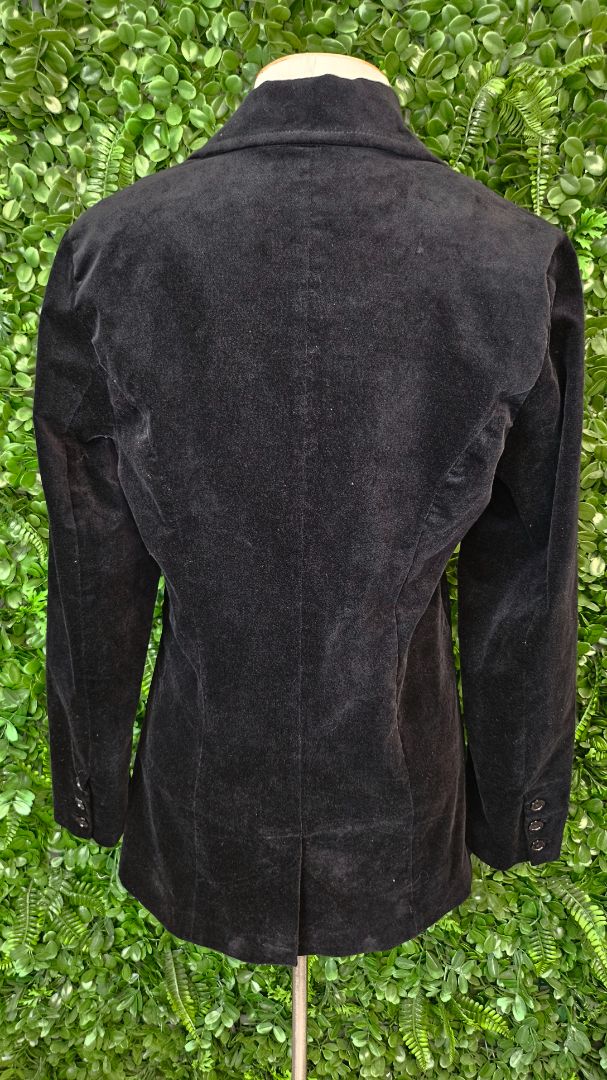 Dangerfield Black Velvet Blazer (8)