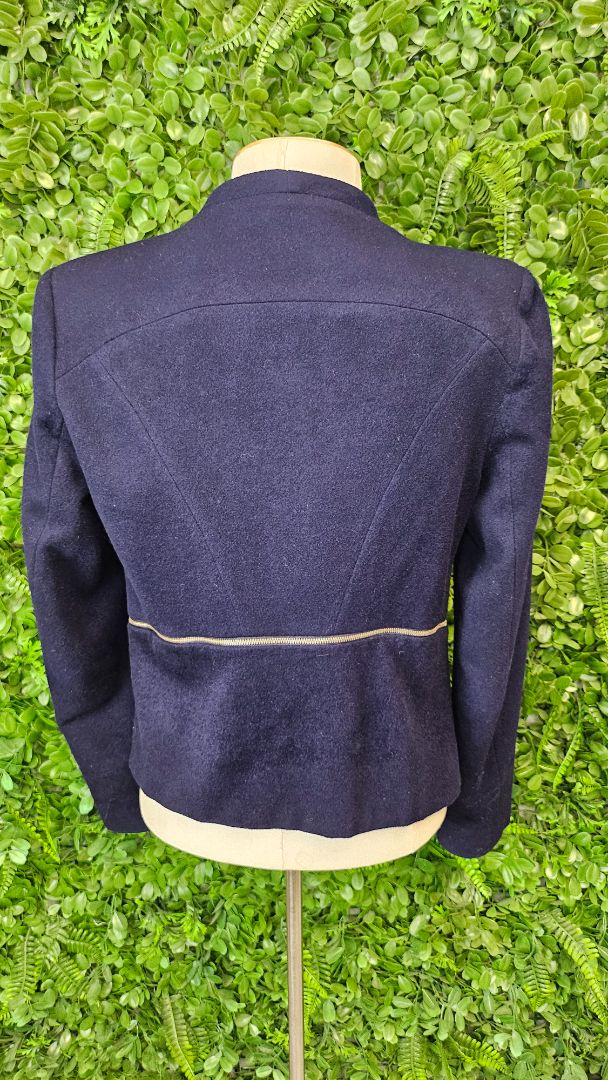 Andrea Moore Navy Wool & Cashmere Jacket (10)