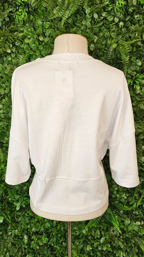 Decjuba White Fitted Waist Tee BNWT (12)