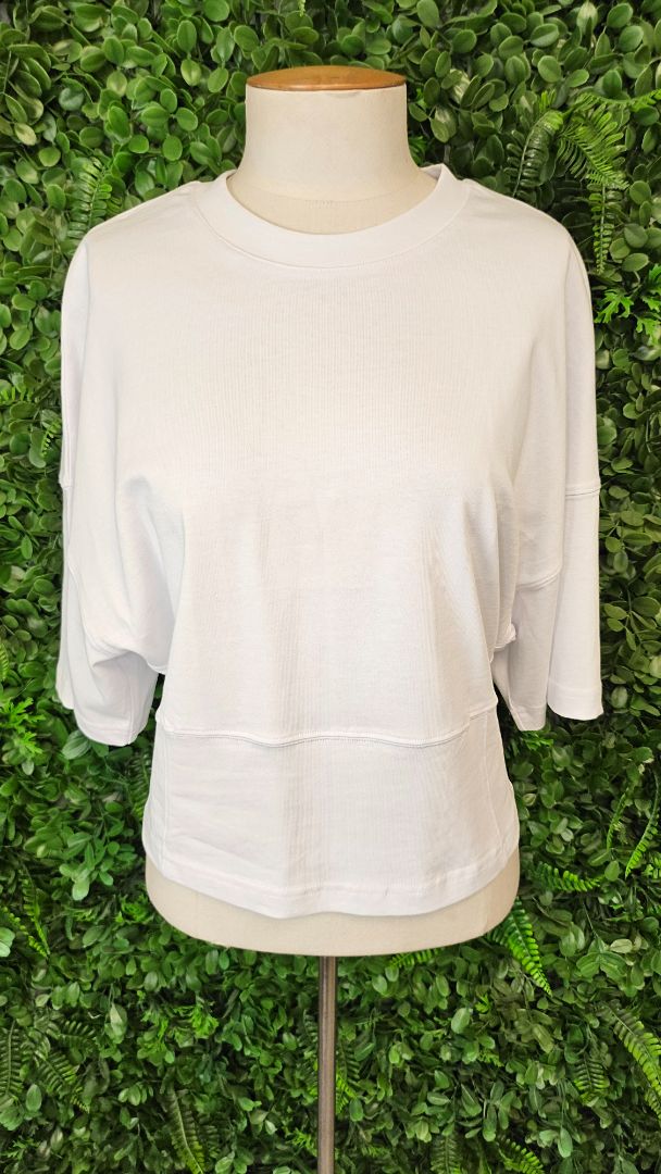 Decjuba White Fitted Waist Tee BNWT (12)