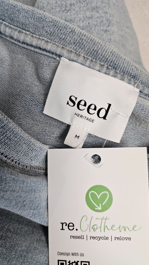 Seed Washed Blue Casual Top (12)