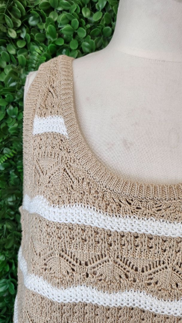 Lauren Conrad Taupe Knit Vest (12-14)